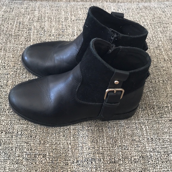 zara girls black boots